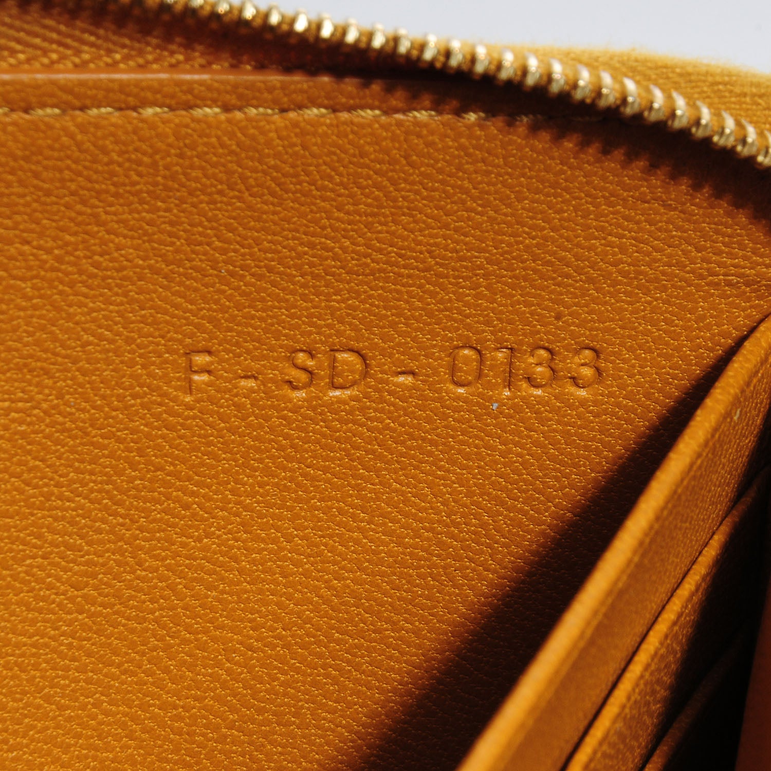 Celine Lambskin Large Zip Around Multifunction Wallet Amber Ocean Blue 8 of 9