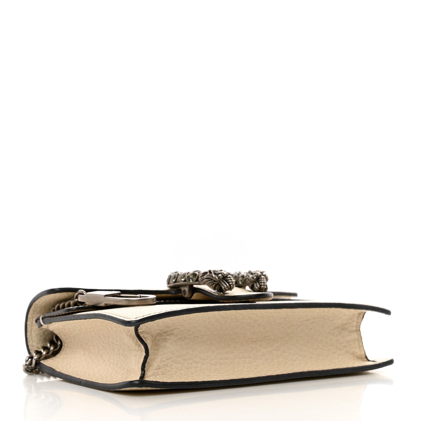 Dollar Calfskin Crystal Super Mini Dionysus Shoulder Bag Mystic White Black Diamond