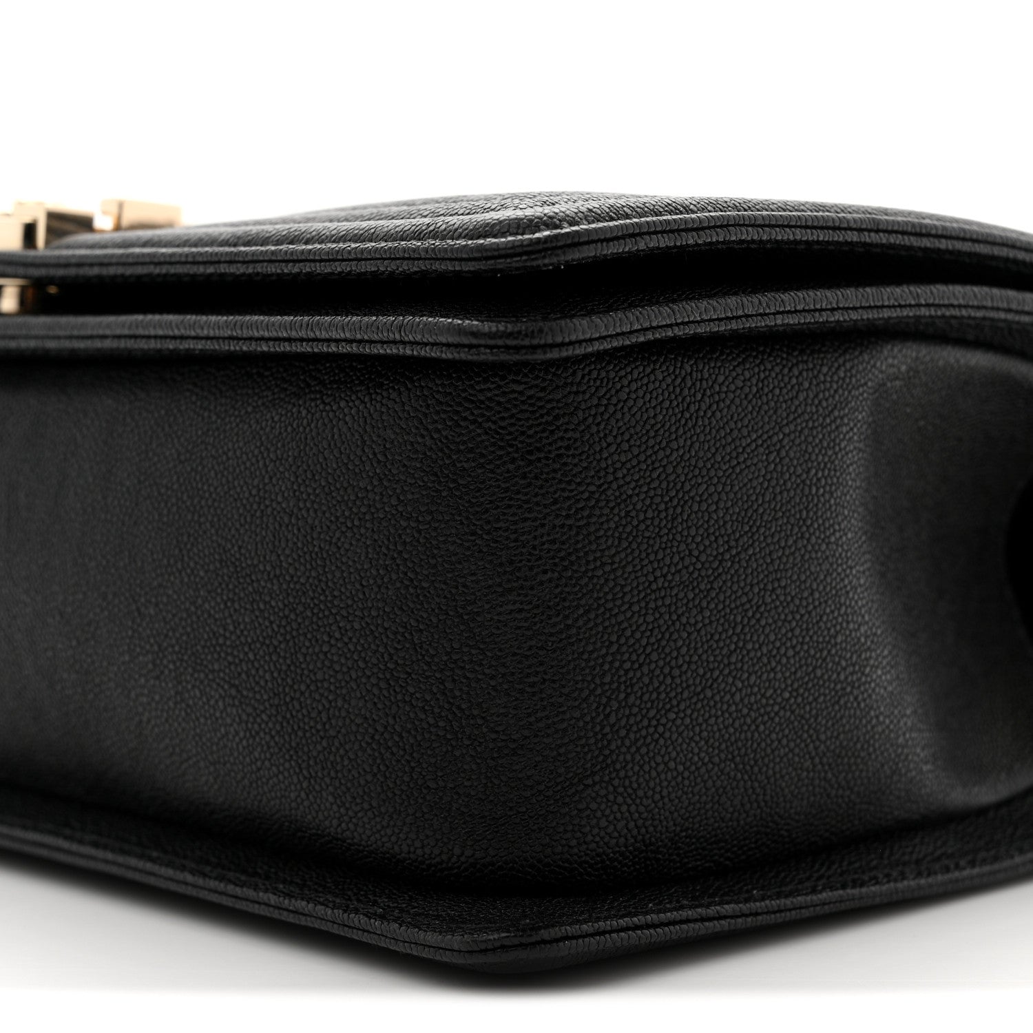 Chanel Caviar Chevron Quilted Medium Boy Flap Black 10 of 11