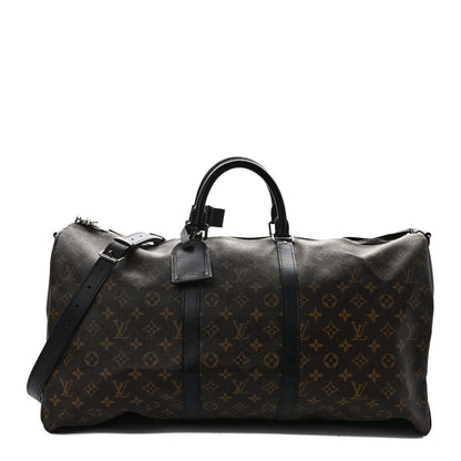 Louis Vuitton Monogram Macassar Keepall Bandouliere 55 1 of 8