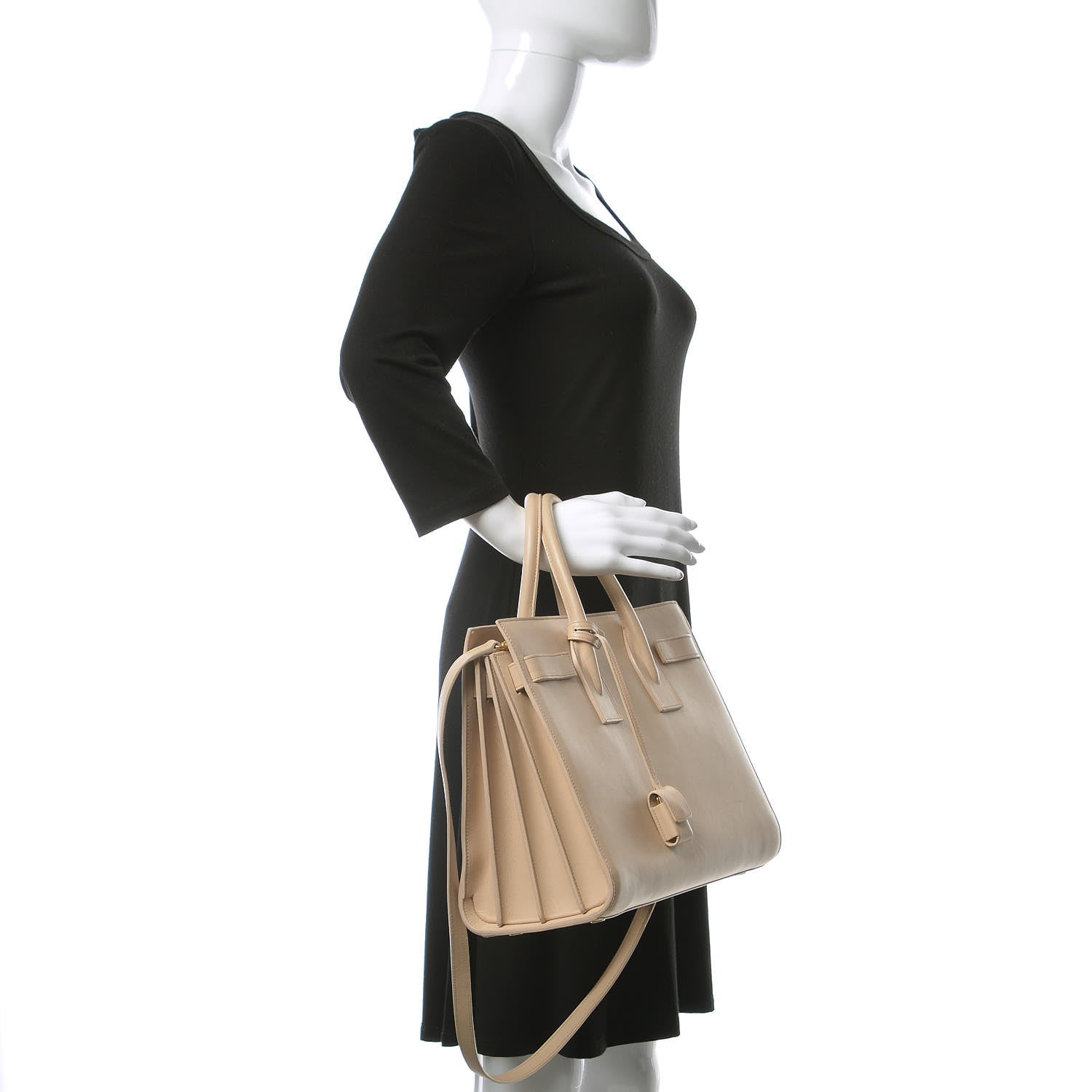 Saint Laurent Calfskin Small Sac De Jour Nude Powder 2 of 13