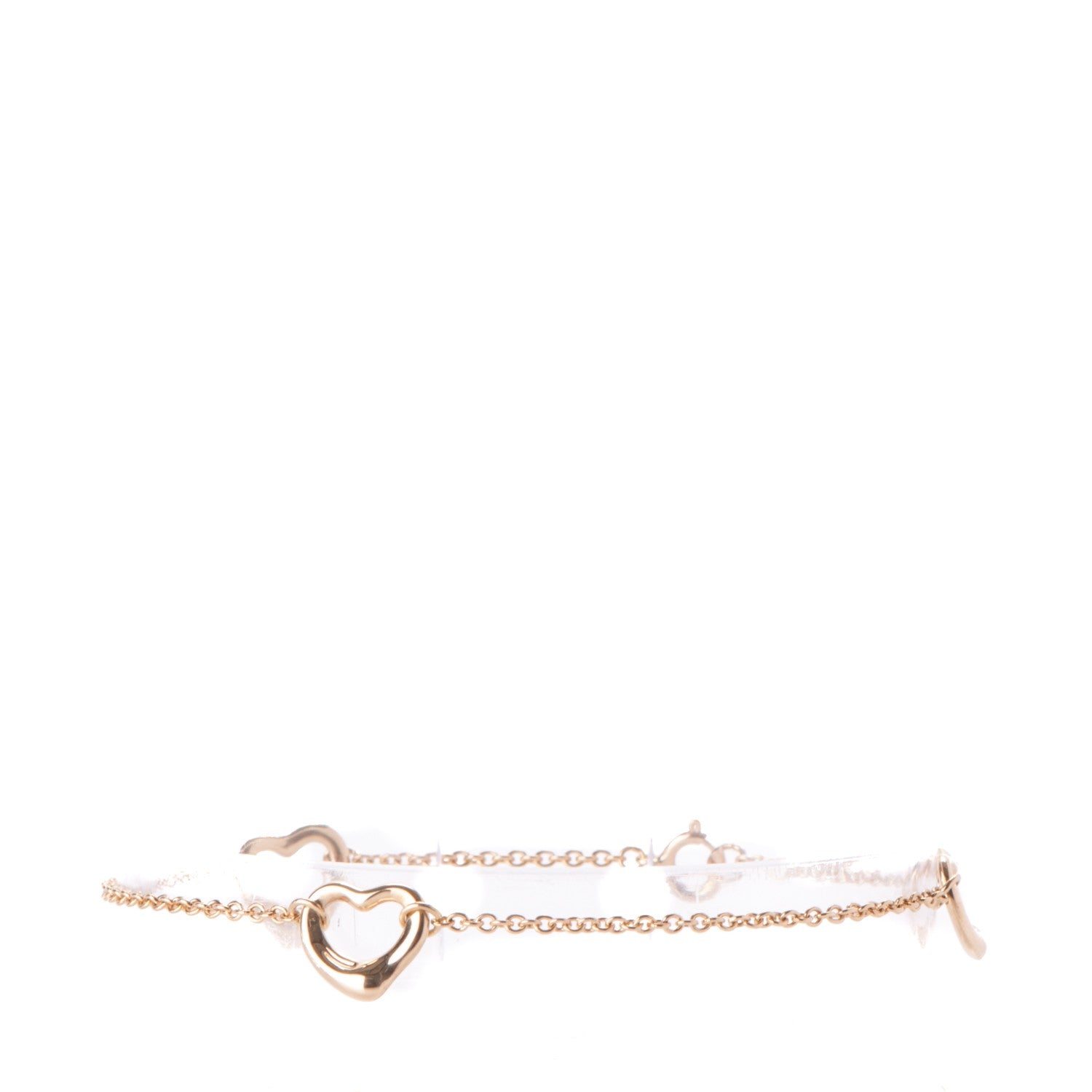 Tiffany 18K Yellow Gold Elsa Peretti Open Heart Bracelet 1 of 6