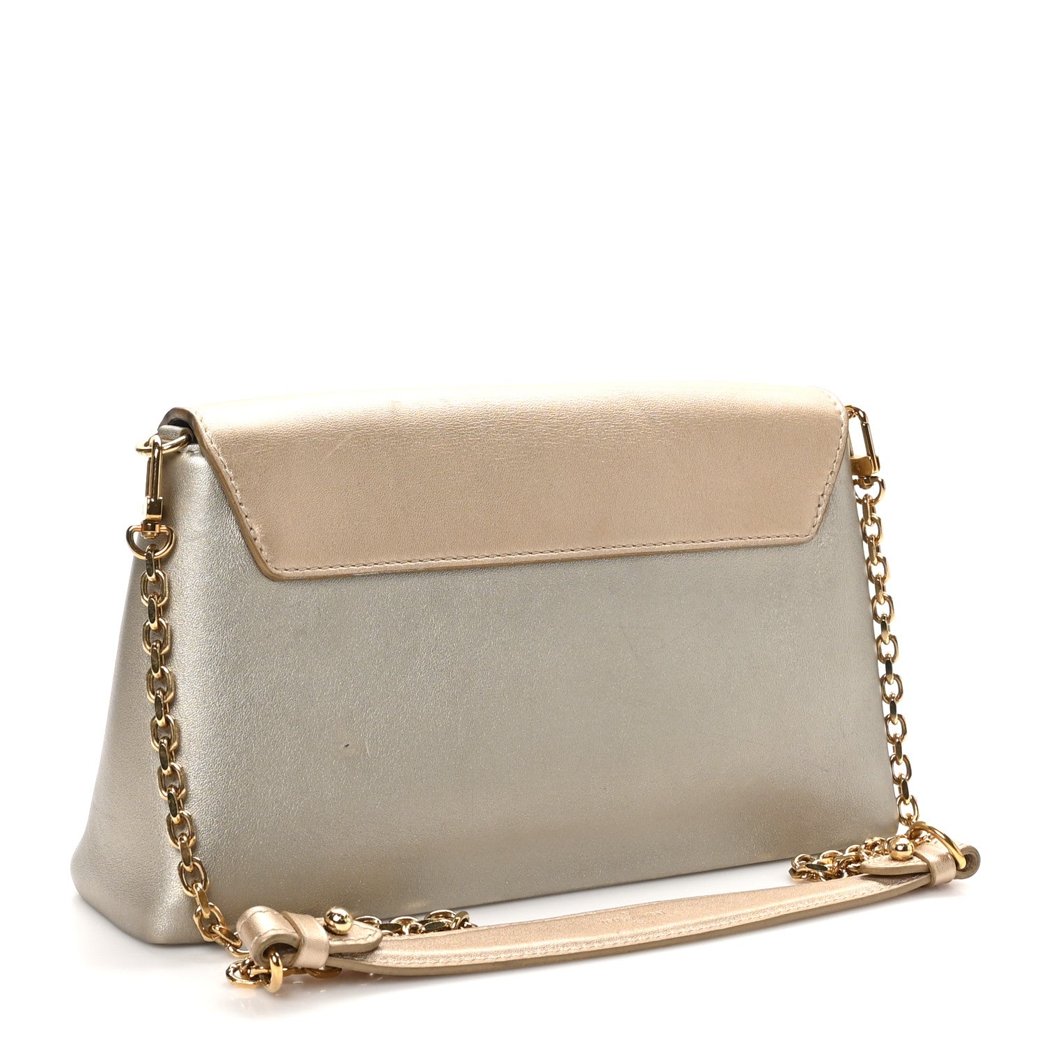 Louis Vuitton Metallic Calfskin Love Note Gold Silver 2 of 11