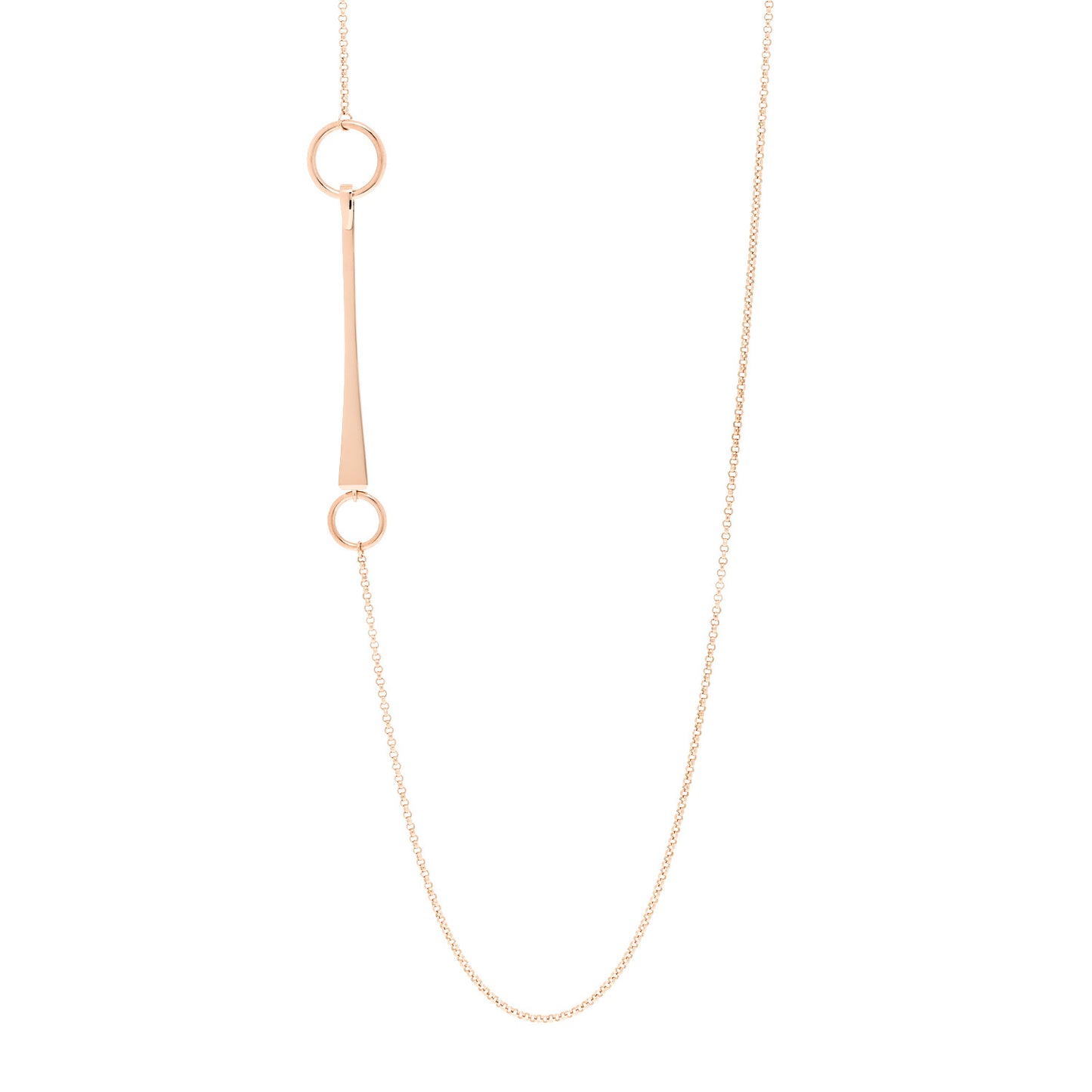 18K Rose Gold Clou de Forge Long Necklace