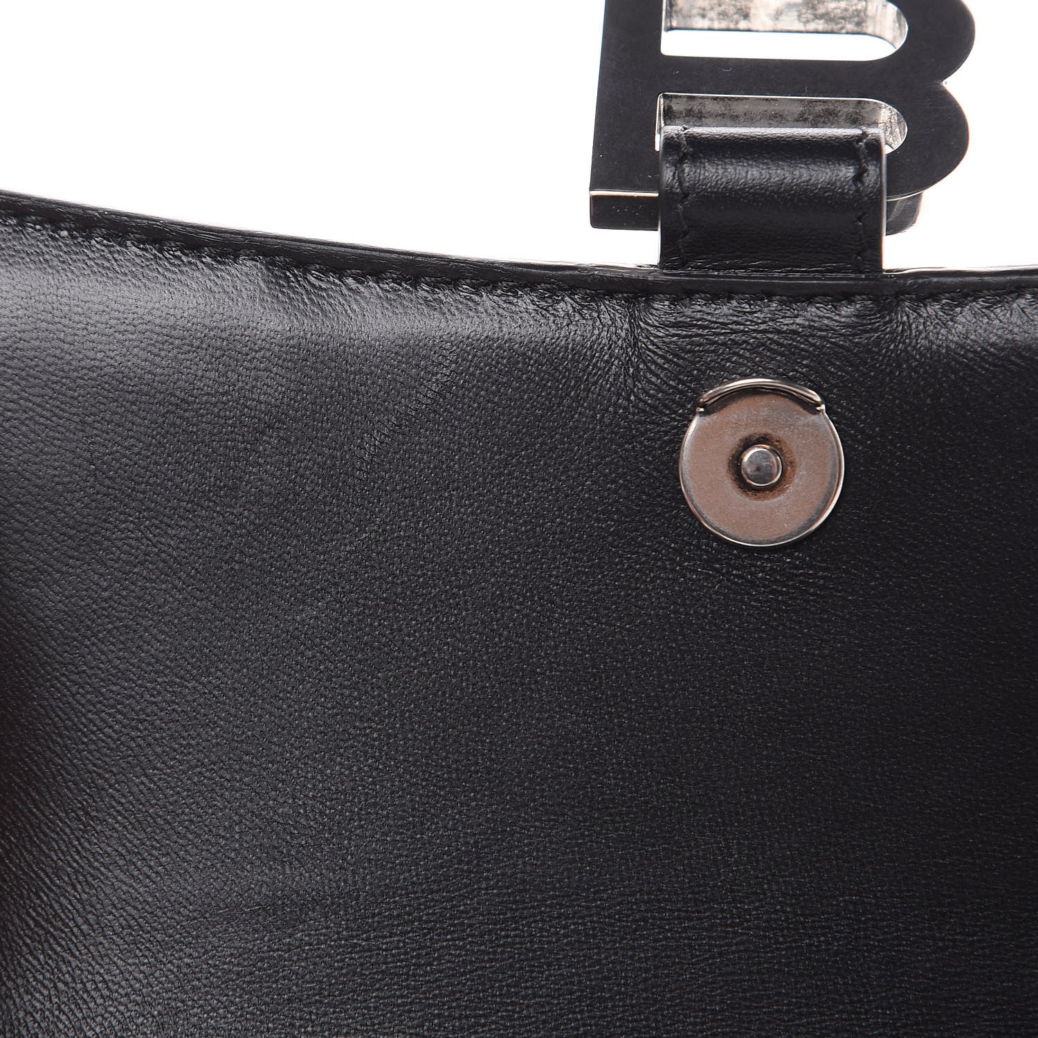 Balenciaga Smooth Calfskin Graffiti Hourglass Top Handle Bag XS Black White 11 of 12
