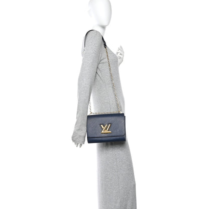 Louis Vuitton Epi Twist Shoulder Bag MM Indigo 2 of 9