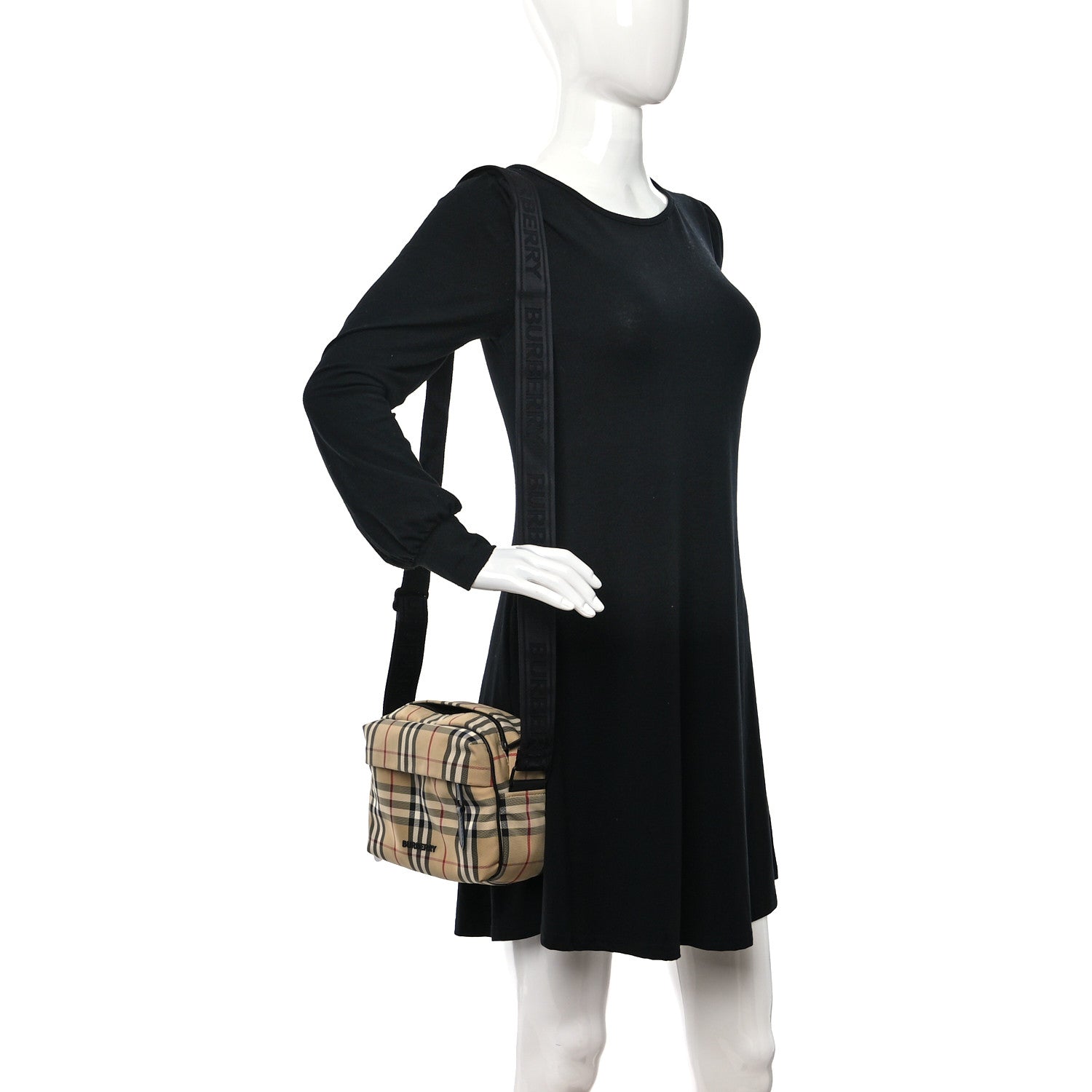 Burberry Vintage Check Paddy Crossbody Bag Archive Beige 2 of 9