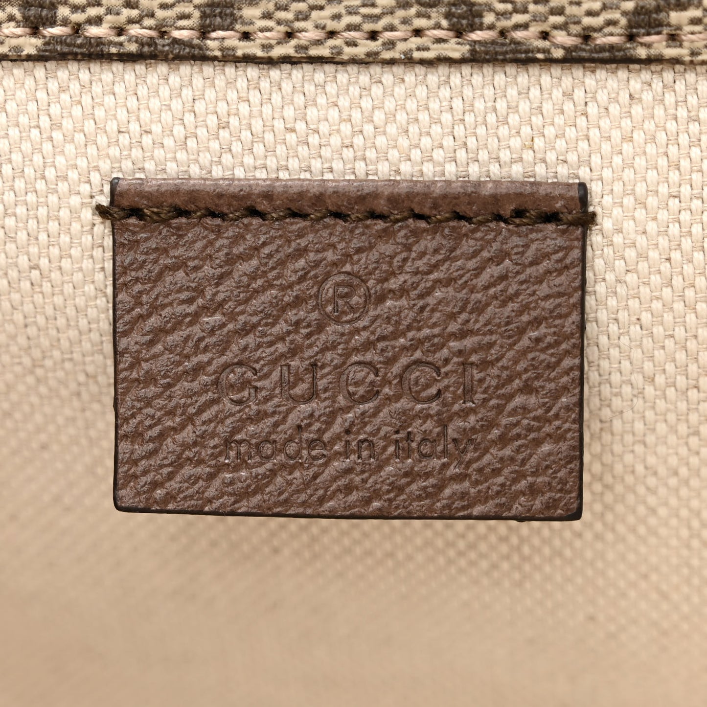 GG Supreme Monogram Web Neo Vintage Double Flap Messenger Bag Beige New Acero