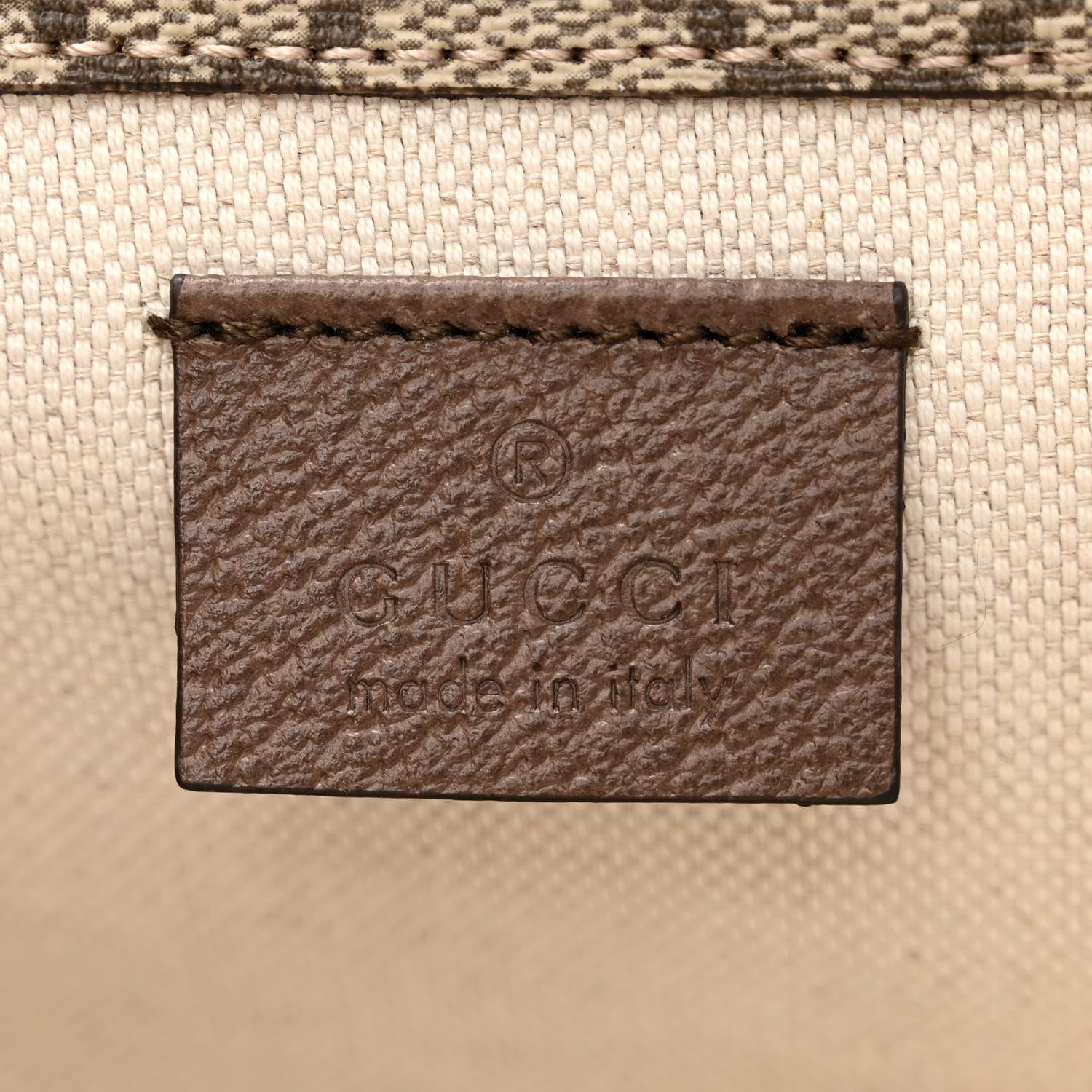 Gucci GG Supreme Monogram Web Neo Vintage Double Flap Messenger Bag Beige New Acero 7 of 11