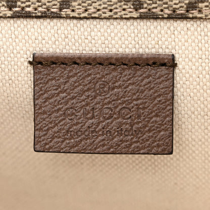 Gucci GG Supreme Monogram Web Neo Vintage Double Flap Messenger Bag Beige New Acero 7 of 11