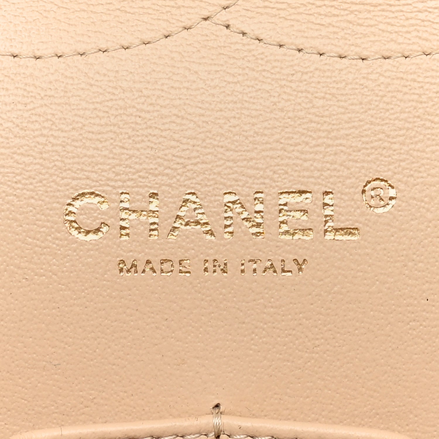 Chanel Lambskin Quilted Jumbo Double Flap Beige 6 of 10
