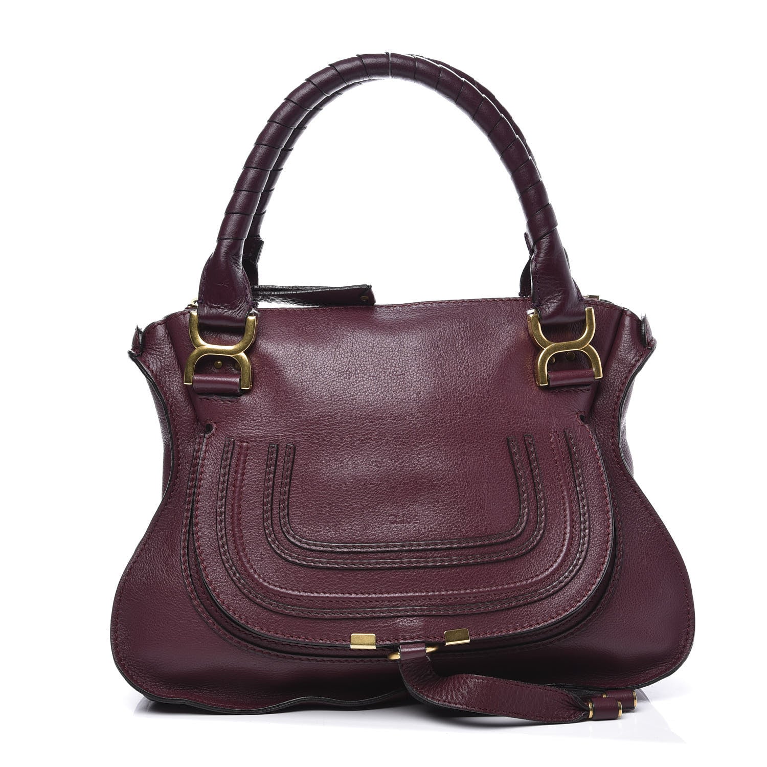 Chloe Calfskin Medium Marcie Satchel Wild Purple 1 of 11