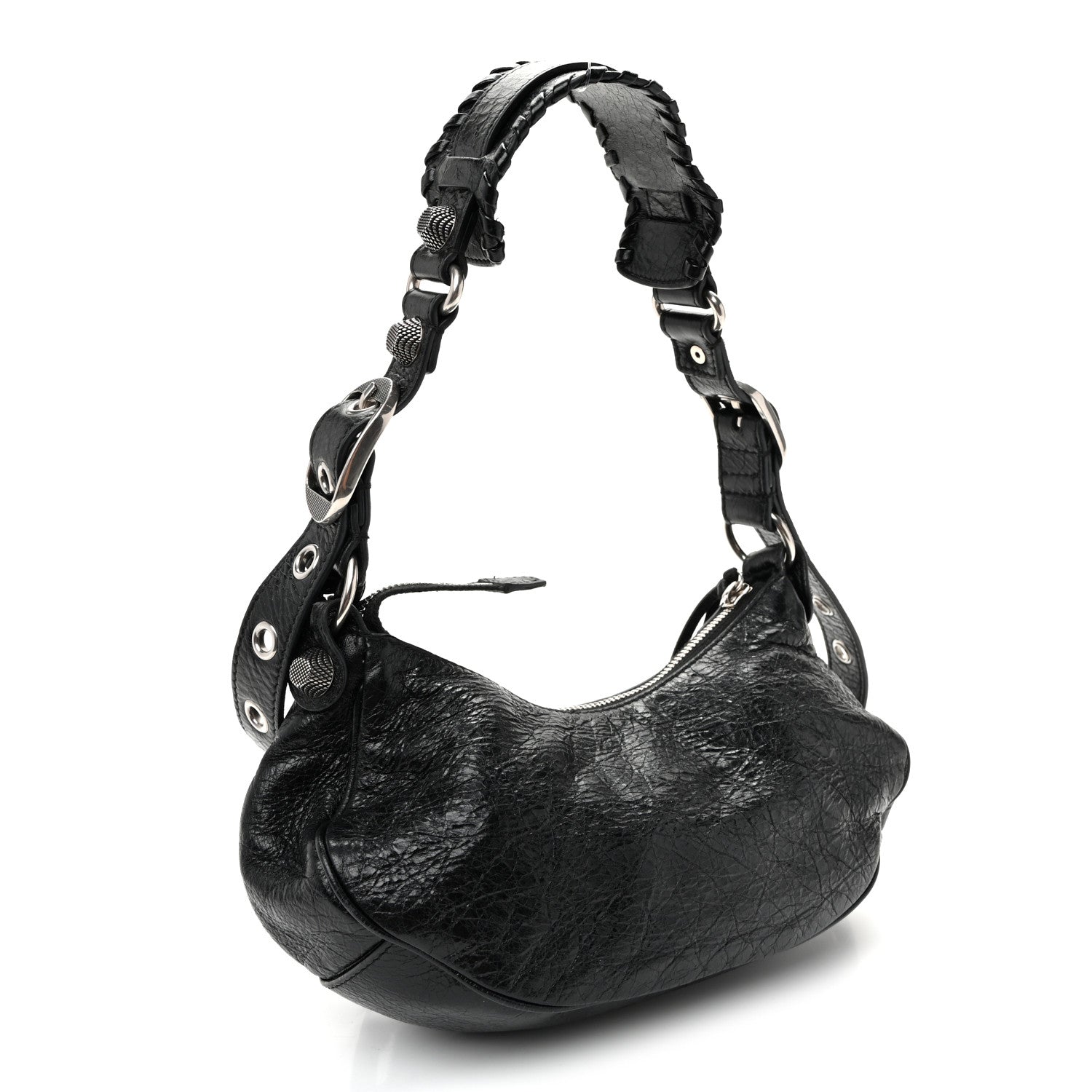 Balenciaga Agneau Arena Le Cagole Shoulder Bag XS Black 4 of 11