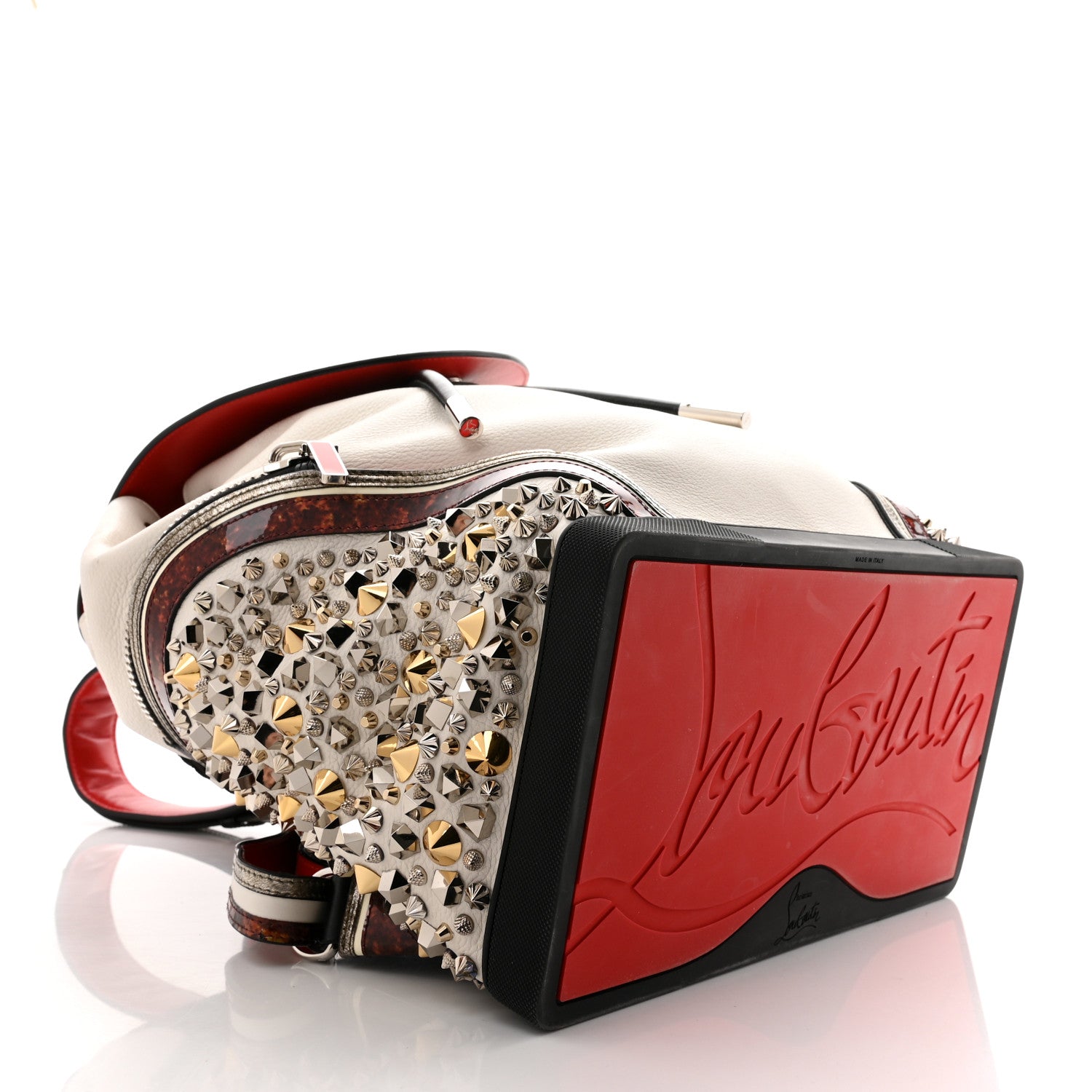 Christian Louboutin Calfskin Spiked Explorafunk Backpack 4 of 12