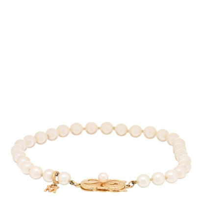 Mikimoto 18K Yellow Gold Akoya Cultured Pearl 5-5.5mm Strand Bracelet 2 of 3