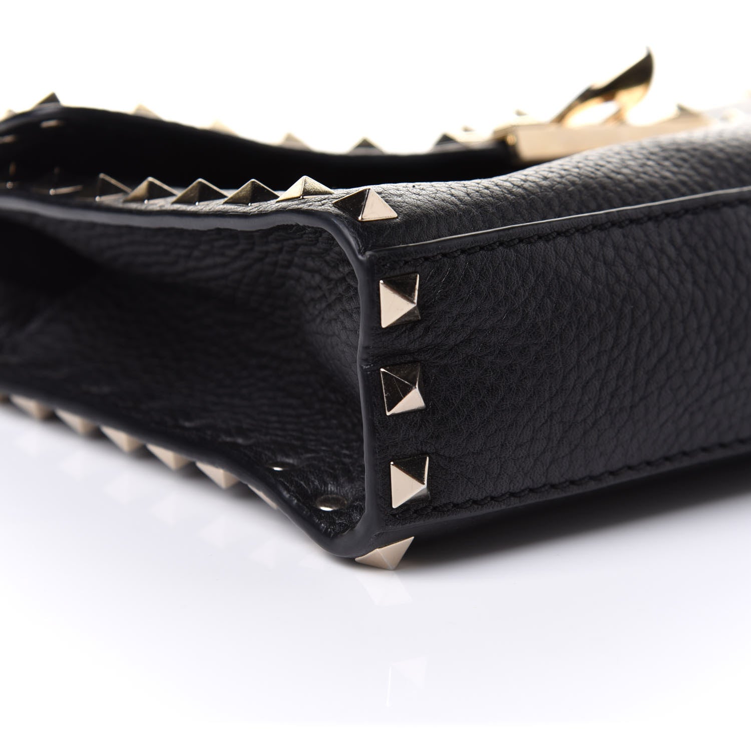 Valentino Garavani Vitello Medium Rockstud Flip Lock Crossbody Bag Black 5 of 9