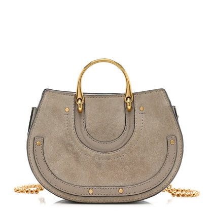Chloe Calfskin Suede Mini Pixie Signature Belt Bag Motty Grey 1 of 12