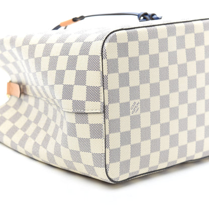 Louis Vuitton Damier Azur Braided Neonoe MM Blue 9 of 10