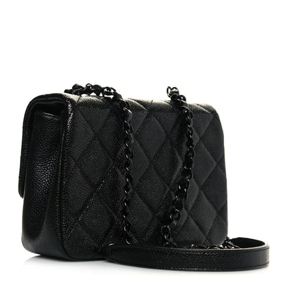 Chanel Caviar Quilted Incognito Mini Square Flap Black 3 of 11