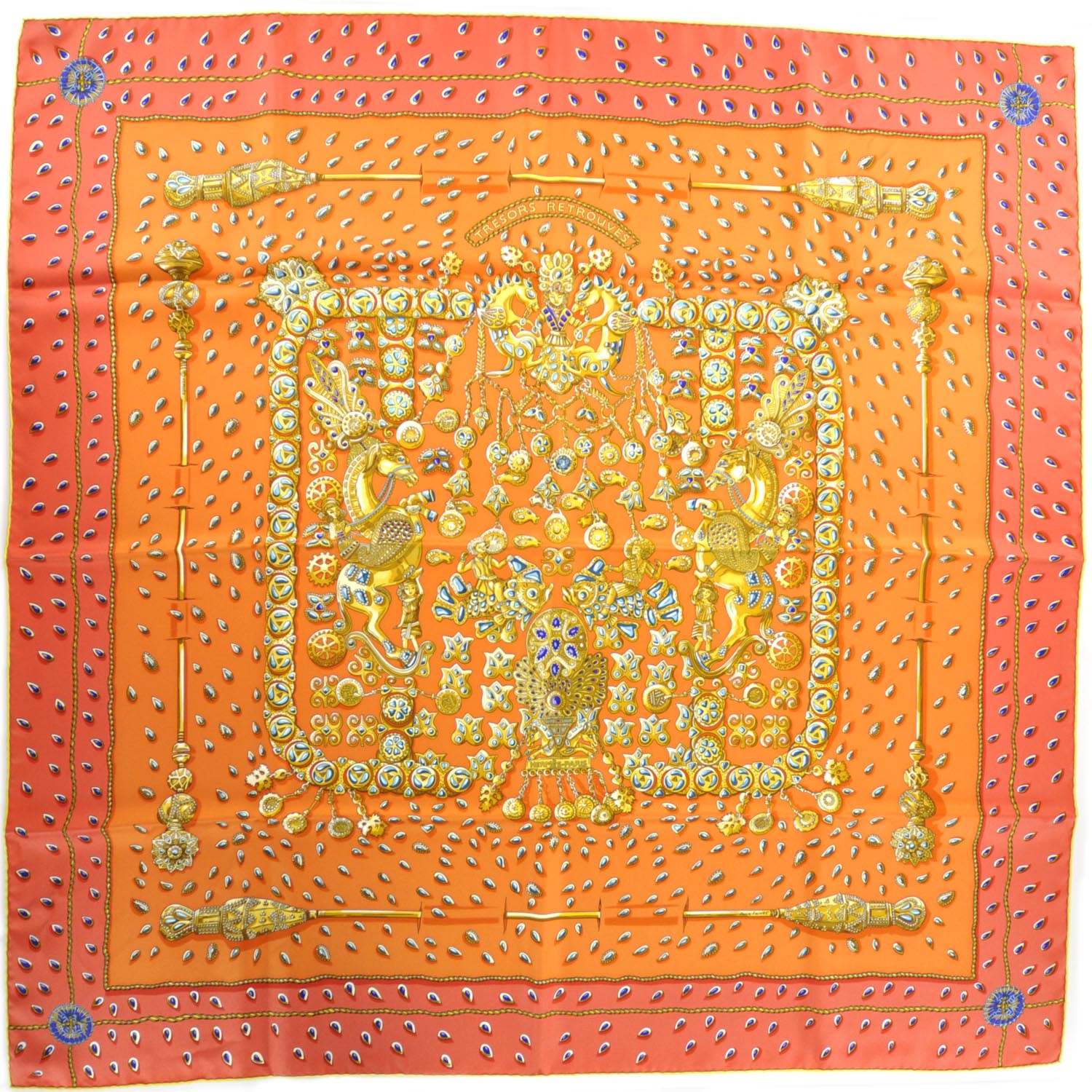 Hermes Silk Tresors Retrouves Scarf 90 1 of 7
