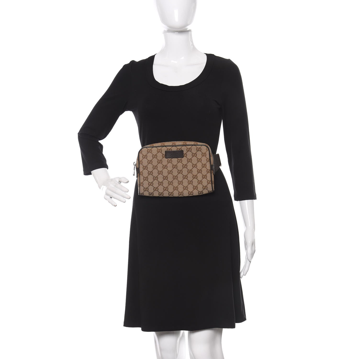 Gucci Monogram Belt Bag Dark Brown 2 of 10