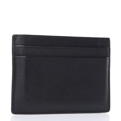 Saint Laurent Calfskin Monogram Credit Card Case Black 3 of 8