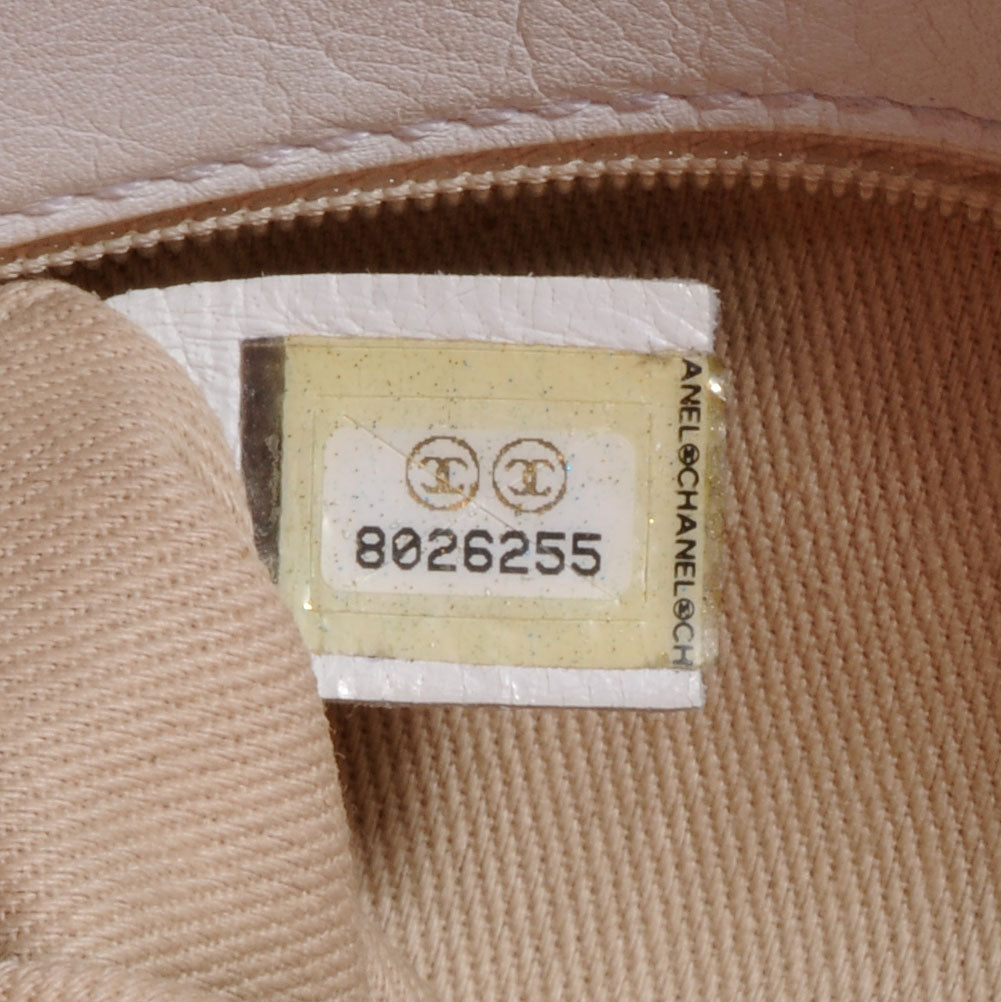 Canvas CC Shoulder Bag Gold White
