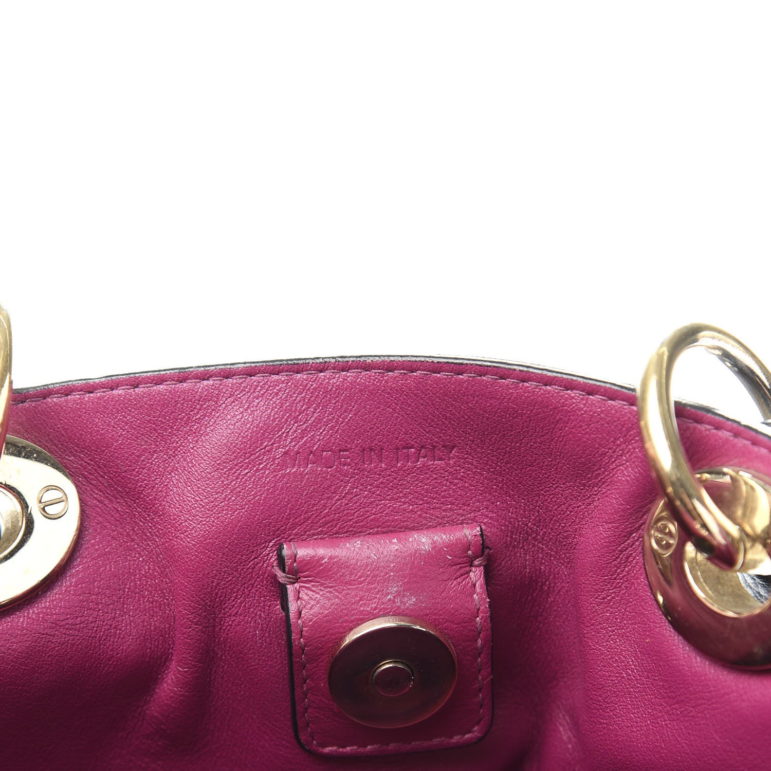 Christian Dior Bullcalf Small Diorissimo Tote Black Rose Indien 7 of 16