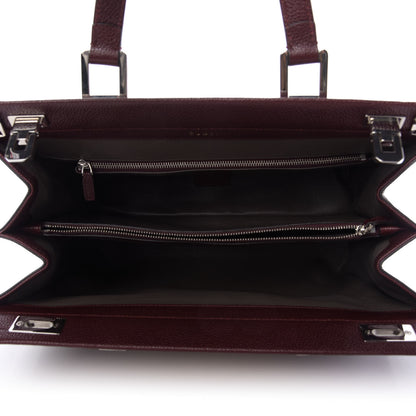 Gucci Grainy Calfskin Medium Zumi Top Handle Bag Vintage Bordeaux 5 of 9