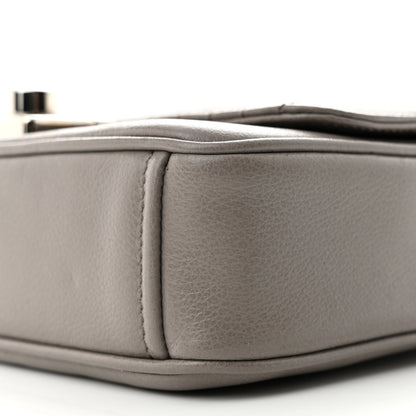 Prada Glace Calfskin Impunture Diagramme Sound Flap Chain Crossbody Bag Argilla 9 of 13