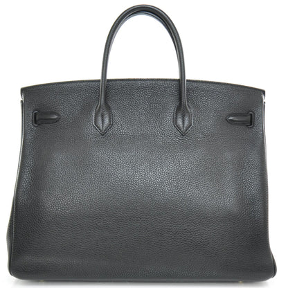 Hermes Taurillon Clemence Birkin 40 Black 4 of 10