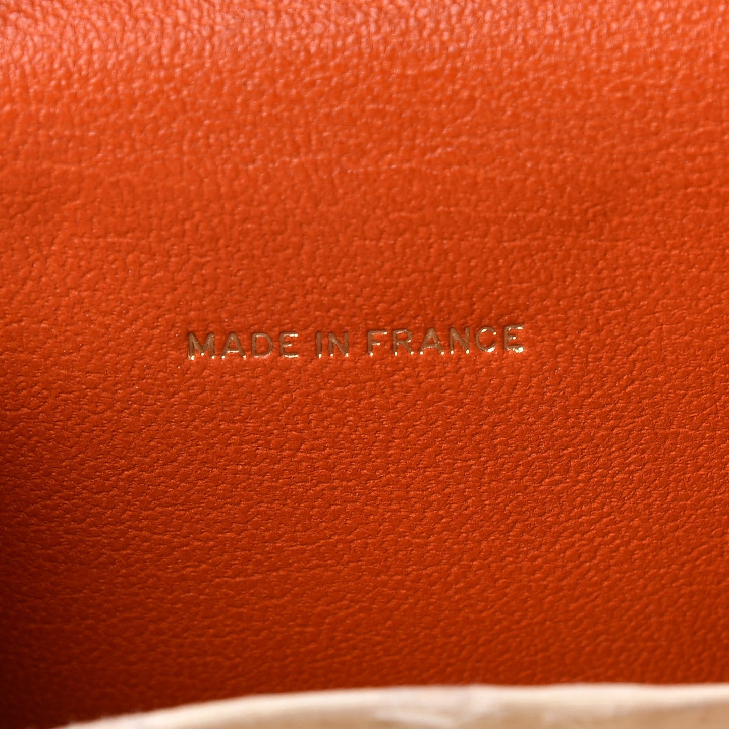 Goatskin Compact Double Sided Wallet Orange