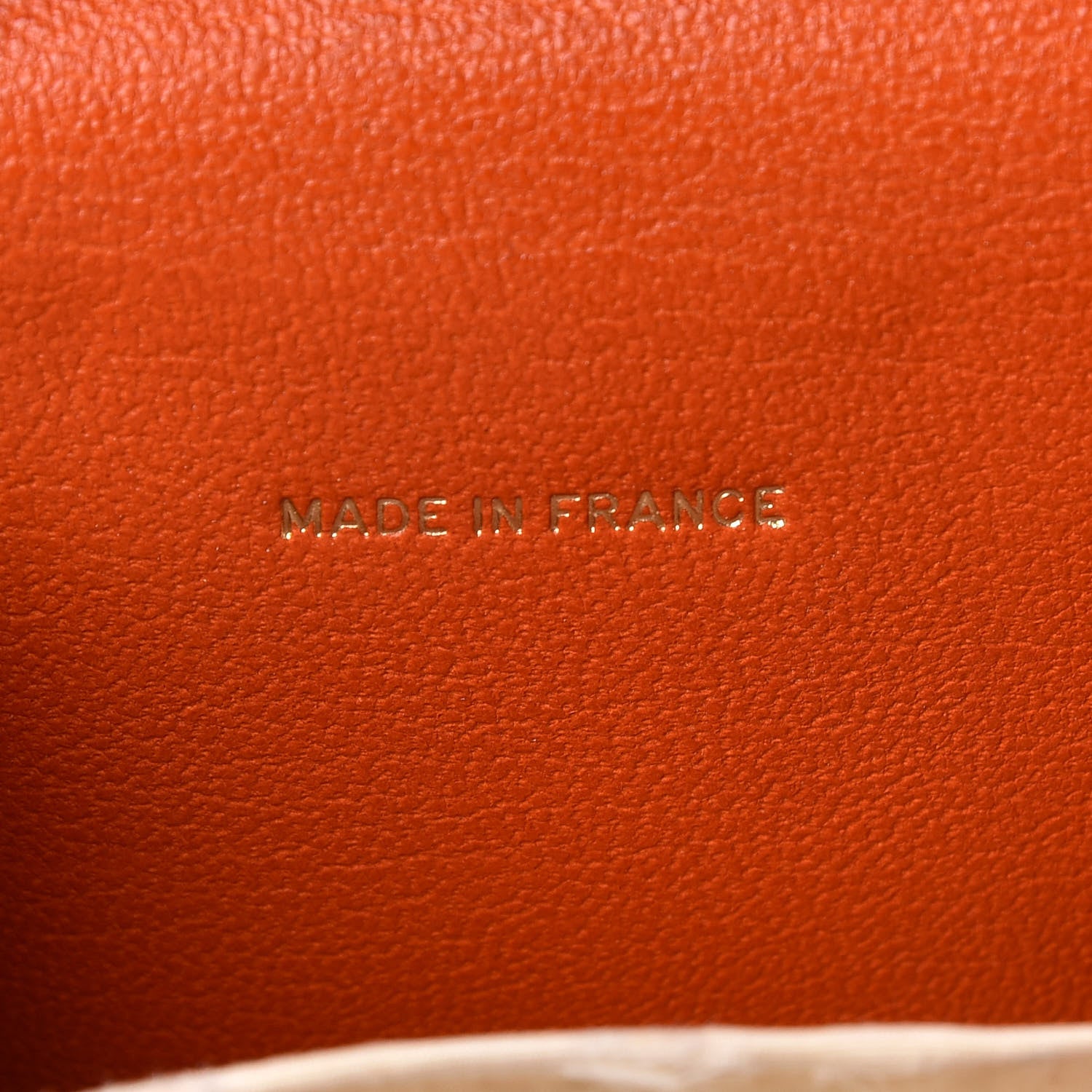 Chanel Goatskin Compact Double Sided Wallet Orange 7 of 12