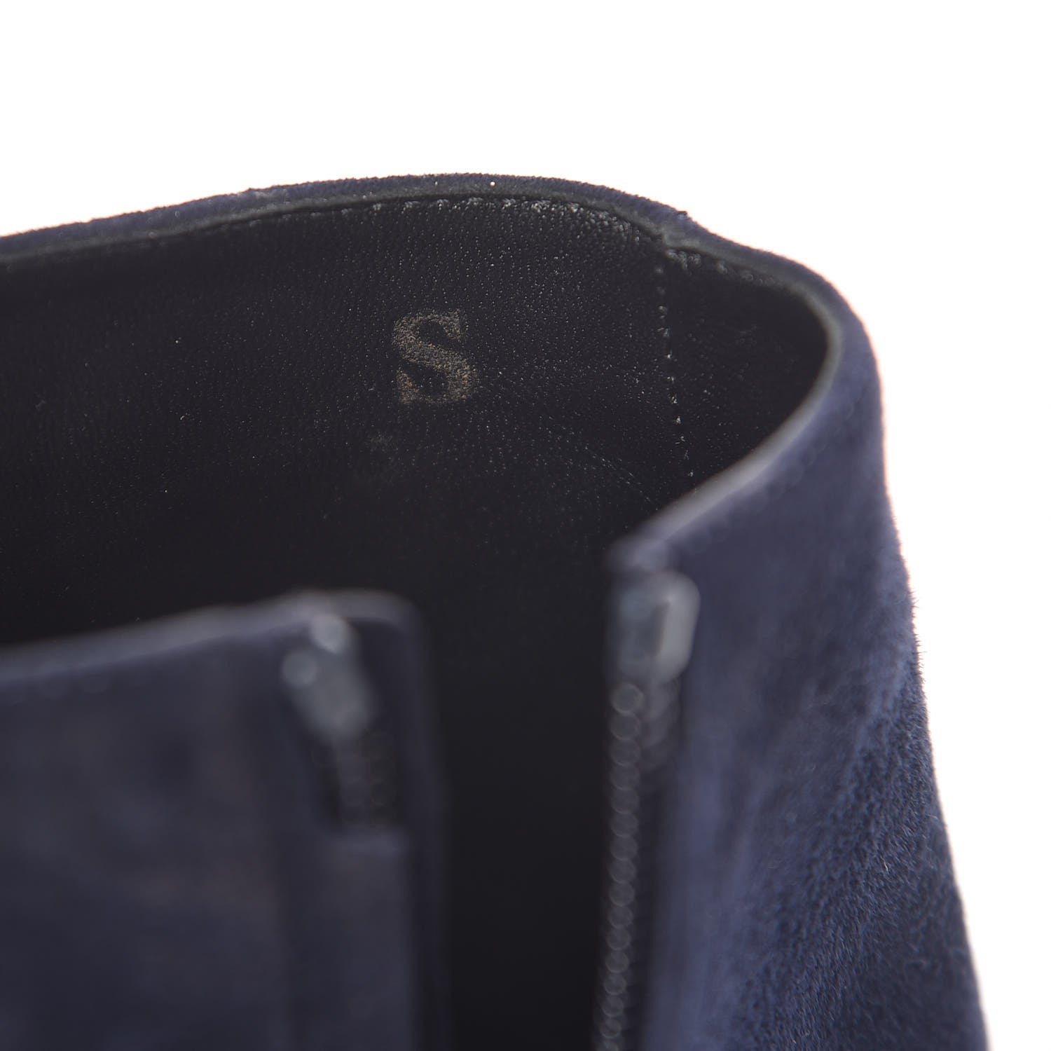 Hermes Suede Goatskin Neila Ankle Boots 39 Marine Black 7 of 10
