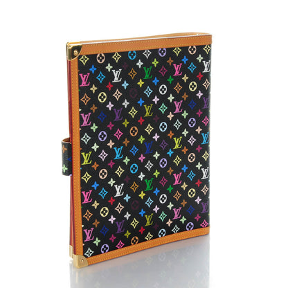 Louis Vuitton Monogram Multicolor Large Ring Agenda Black 3 of 7