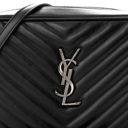 Saint Laurent Calfskin Matelasse Monogram Lou Camera Bag Black 8 of 10