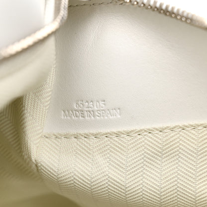 Loewe Satin Calfskin Flower Print Small Puzzle Edge Bag White Multicolor 7 of 11