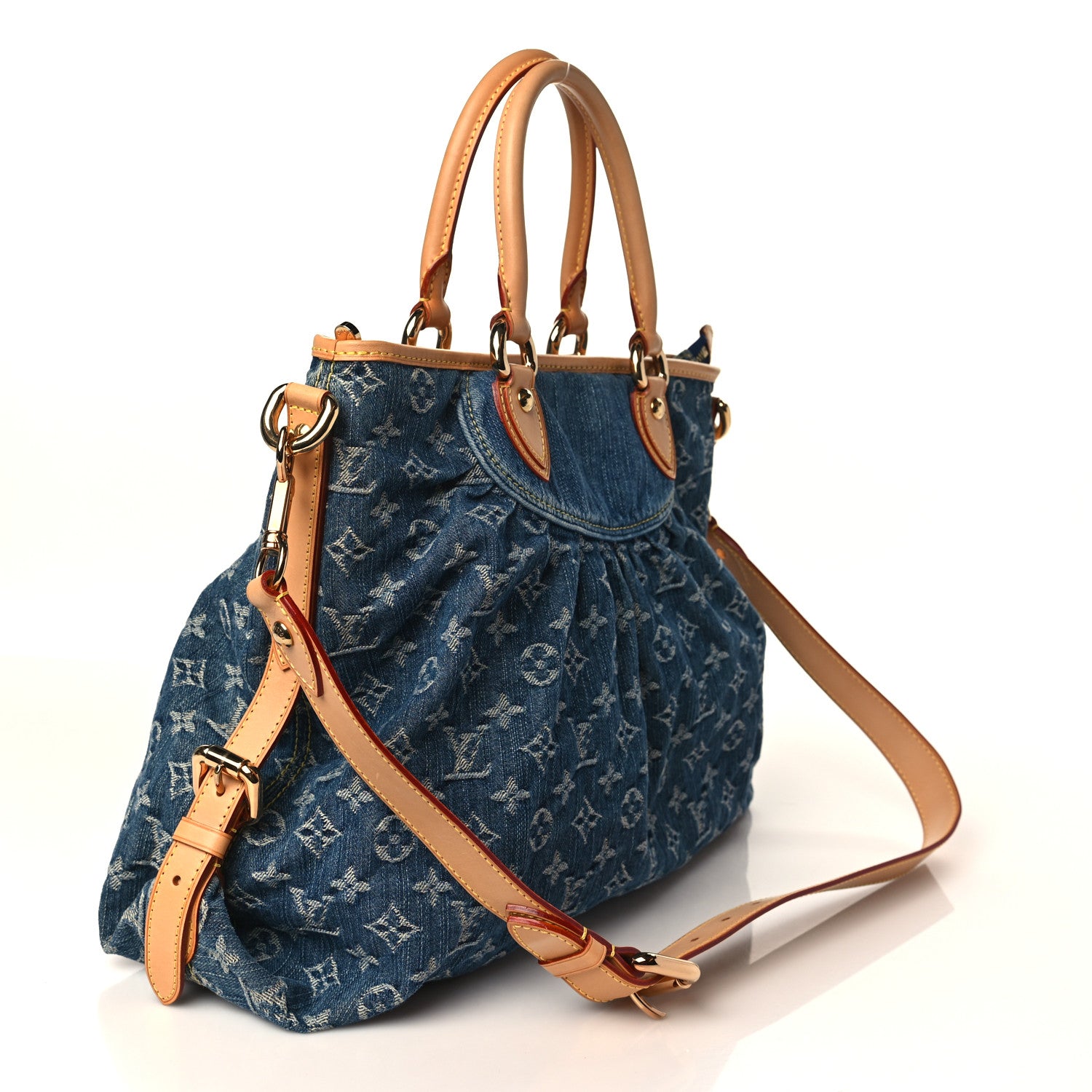 Louis Vuitton Denim Neo Cabby GM Blue 3 of 8
