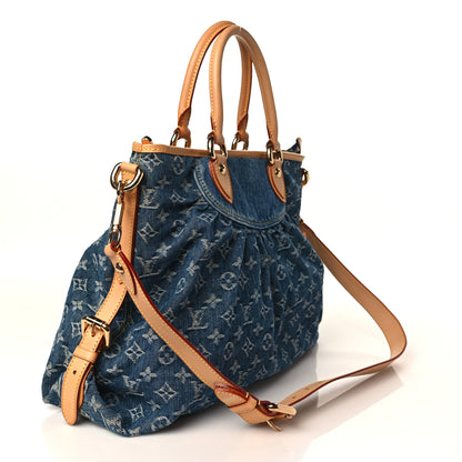 Louis Vuitton Denim Neo Cabby GM Blue 3 of 8