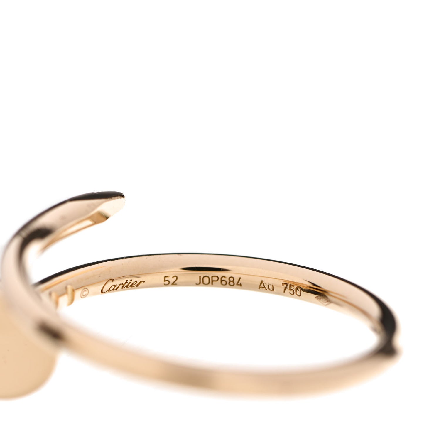 18K Yellow Gold Small Juste Un Clou Ring 52 6