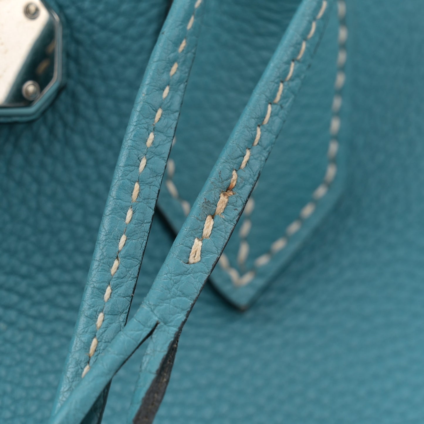 Taurillon Clemence Birkin 35 Blue Jean