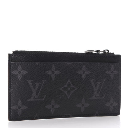 Louis Vuitton Reverse Monogram Eclipse Taiga Coin Card Holder 3 of 9