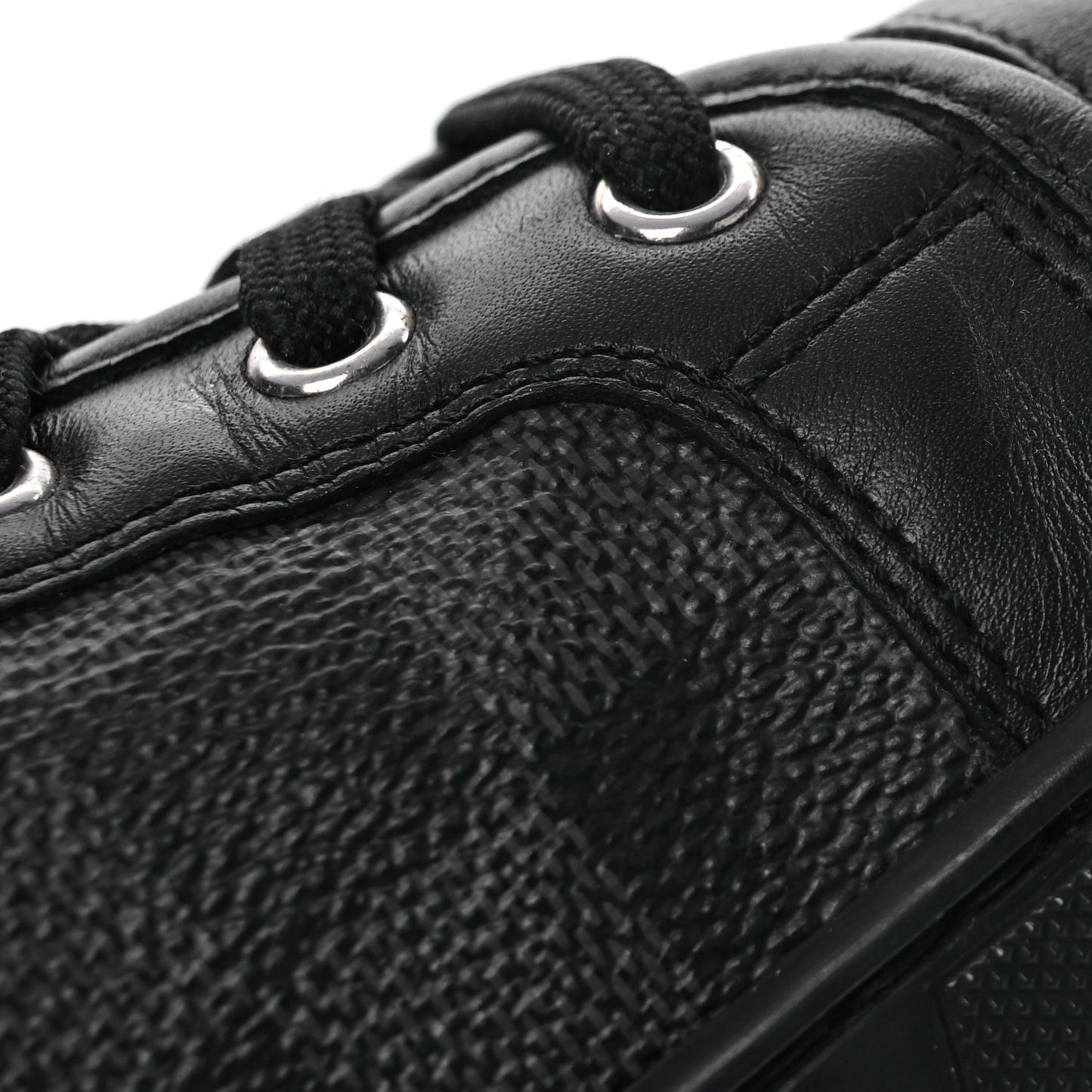 Calfskin Damier Graphite Sneakers 7.5