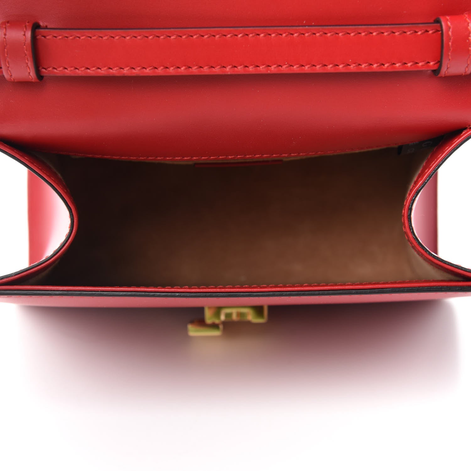 Gucci Calfskin Mini Sylvie Top Handle Bag Hibiscus Red 5 of 11