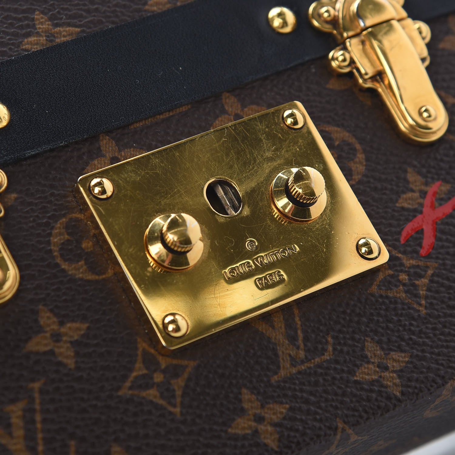 Louis Vuitton Monogram Petite Malle Black 7 of 11