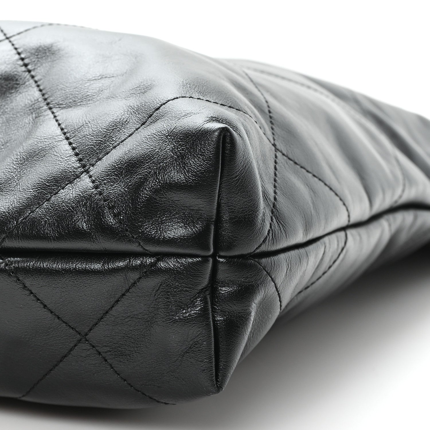 Chanel Shiny Calfskin Quilted Small Chanel 22 Black 11 of 11
