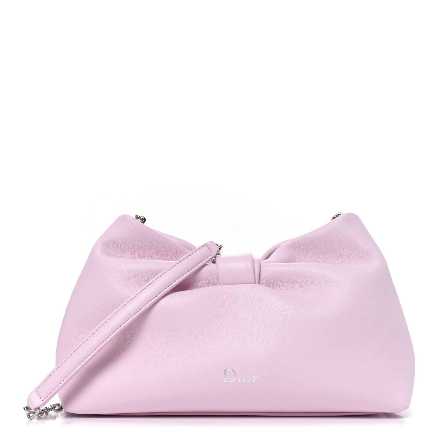 Christian Dior Lambskin Small Bow Bag Rose Songe 1 of 10