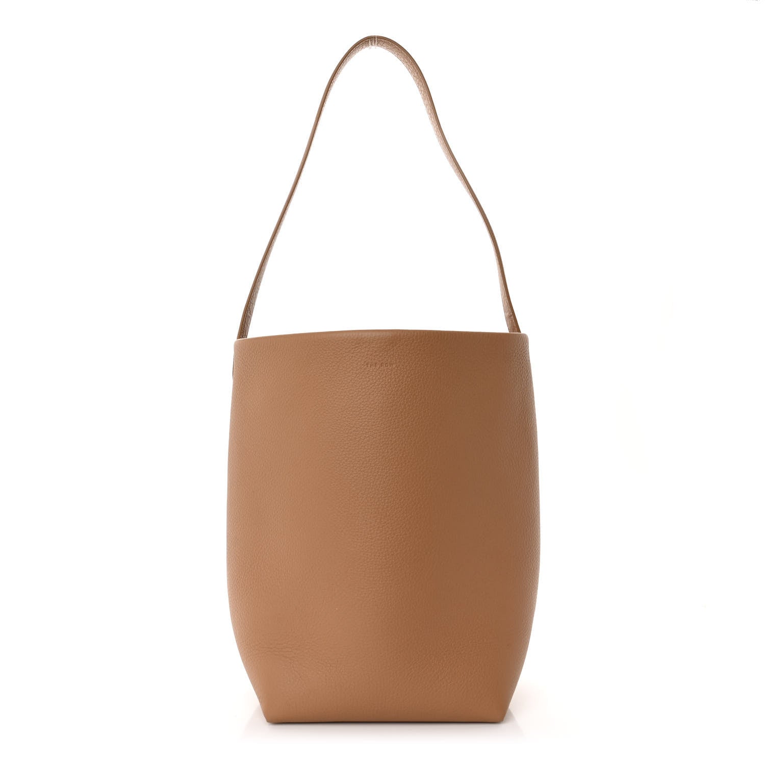 The Row Grained Calfskin Medium N/S Park Tote Cinnamon 1 of 10