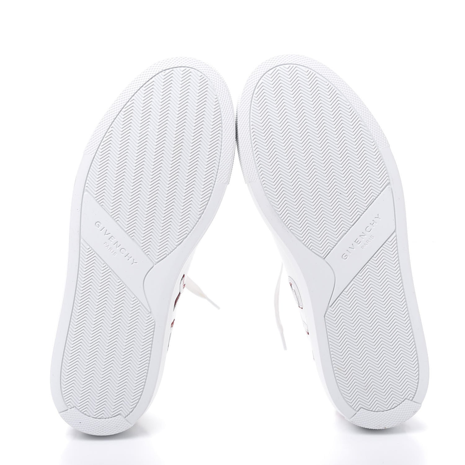 Givenchy Calfskin Reverse Logo Womens Urban Street Sneakers 35 White Red 6 of 10