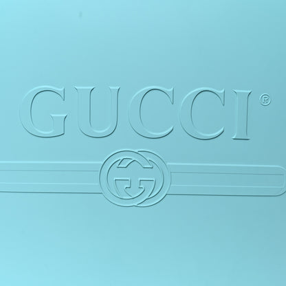 Gucci Rubber Oversized Logo Tote Teal 7 of 12